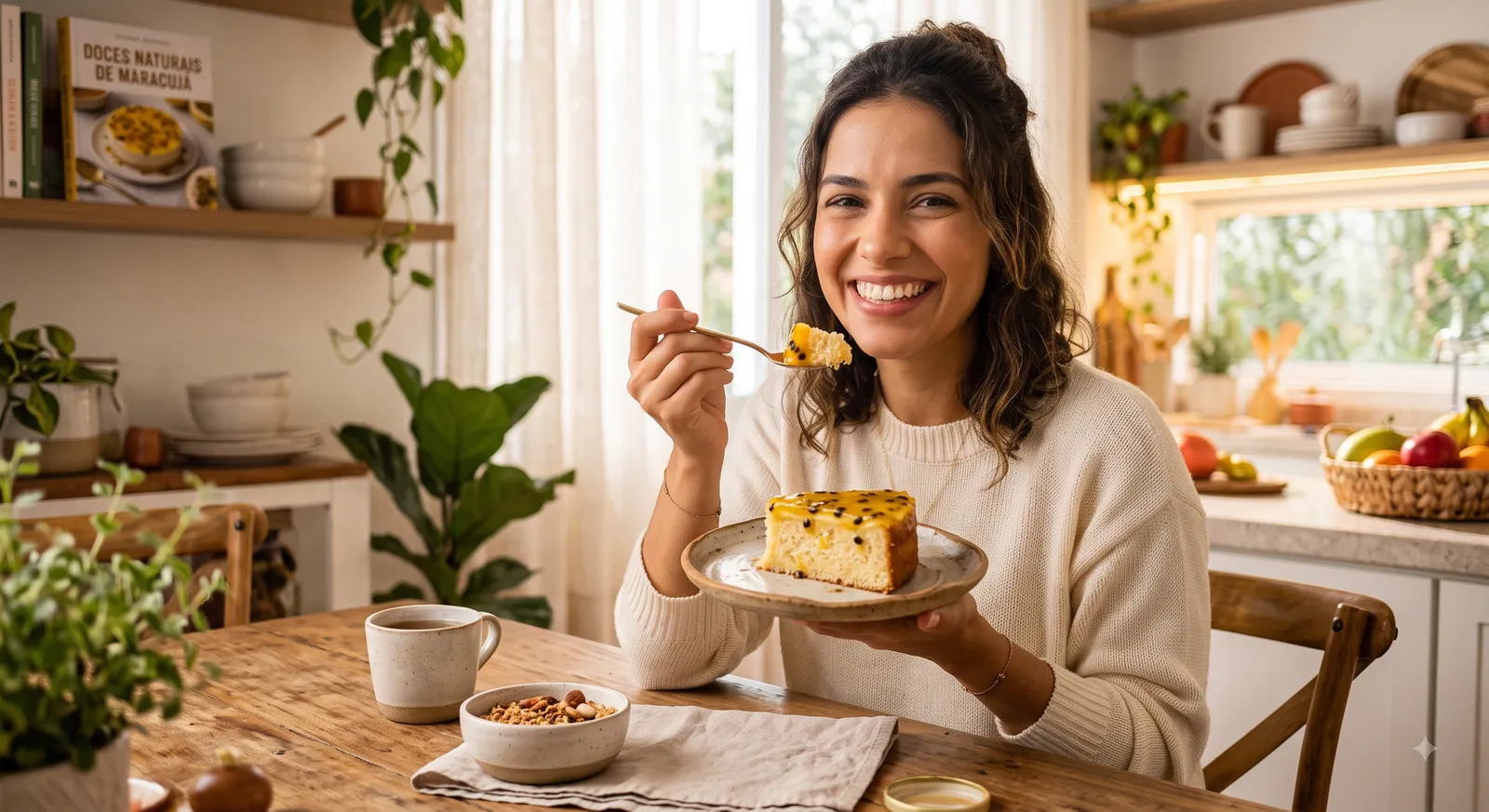 Bolo de maracujá fit
